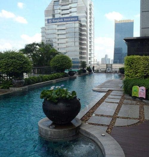 The Pool at the Banyan Tree Resort Bangkok