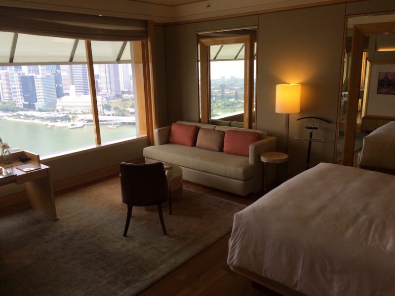 Club Premier Suite with a Marina Bay view, Corner room at The Ritz-Carlton, Millenia Singapore