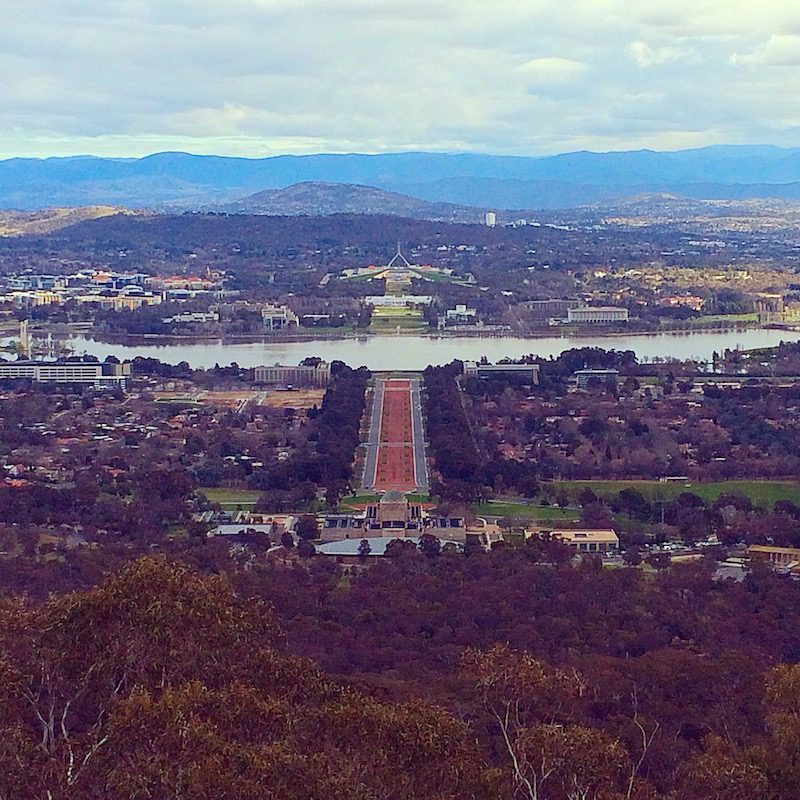 Views from Mount Ainslie Canberra