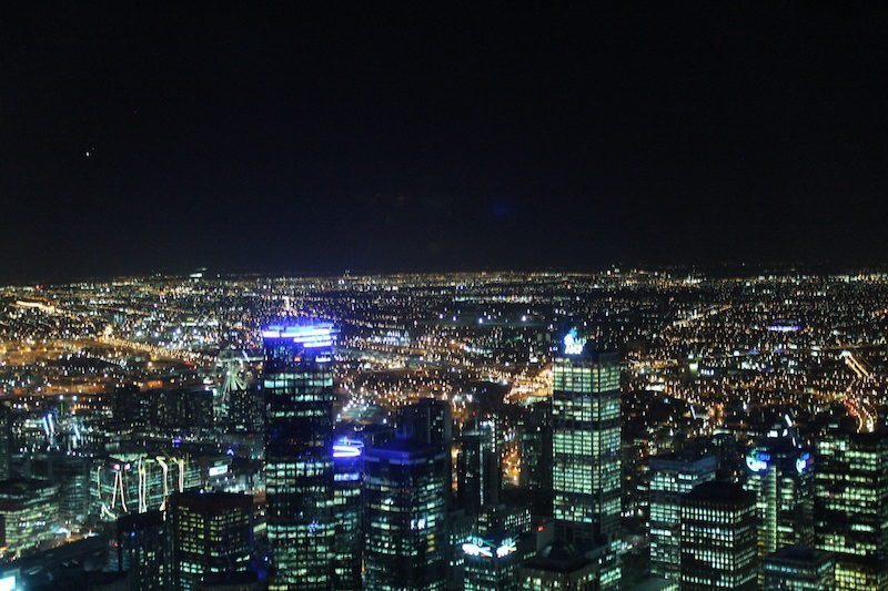 Melbourne Skydeck at Night