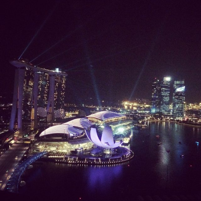 Singapore Marina Bay Sands View Light Show