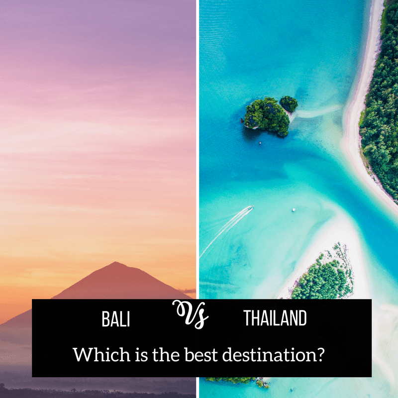 bali vs thailand trip