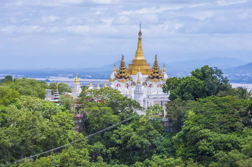 SAGAING MYANMAR - Sagaing hill Pagoda in Myanmar Sagaing hill Pagoda is a Buddhist temple and major pilgrimage site 20 km to the south-west of Mandalay