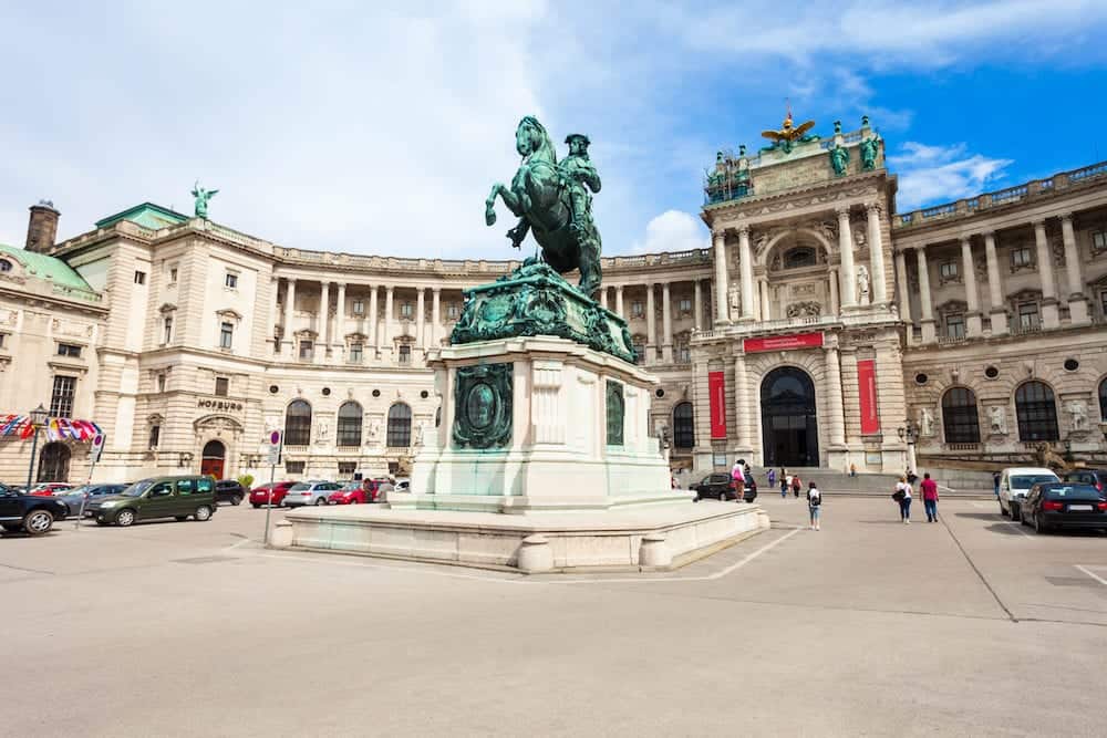 The Hofburg is the imperial palace in Heldenplatz square in the centre of Vienna, Austria. The Hofburg Palace built in the 13th century.