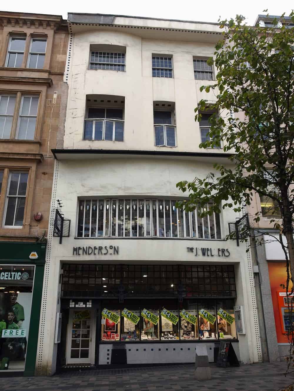 GLASGOW, UK - CIRCA : Willow Tearooms designed by architect Charles Rennie Mackintosh