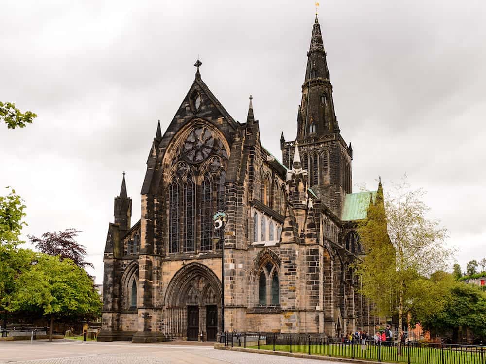 GLASGOW SCOTLAND - Glasgow Cathedral (High Kirk of Glasgow or St Kentigern's or St Mungo's Cathedral). One of the sights of Glasgow Scotland