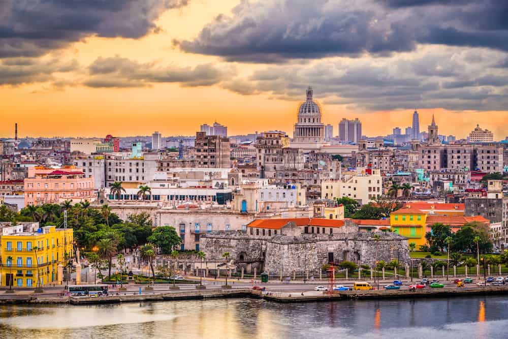 Havana, Cuba downtown skyline.