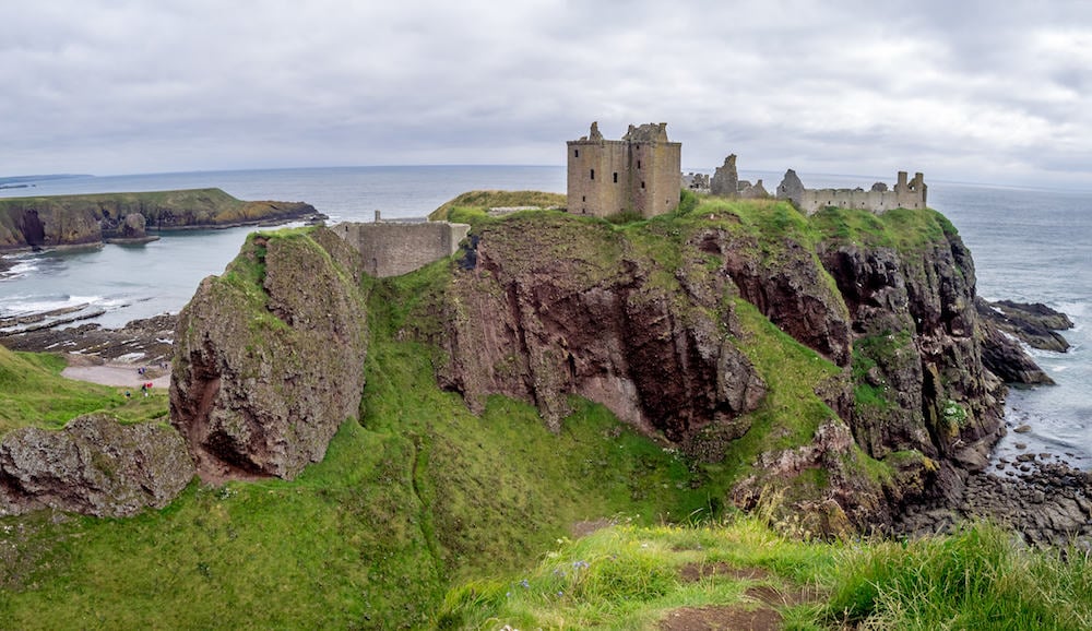 Ruins of Dunnottar Castle. Dunnottar Castle is a ruin of a castle in Aberdeenshire Scotland.