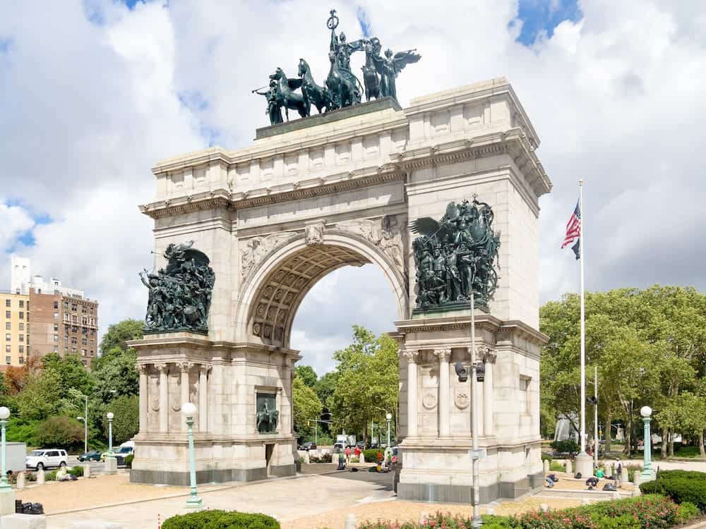 Triumphal Arch at the Grand Army Plaza in Brooklyn, New York City