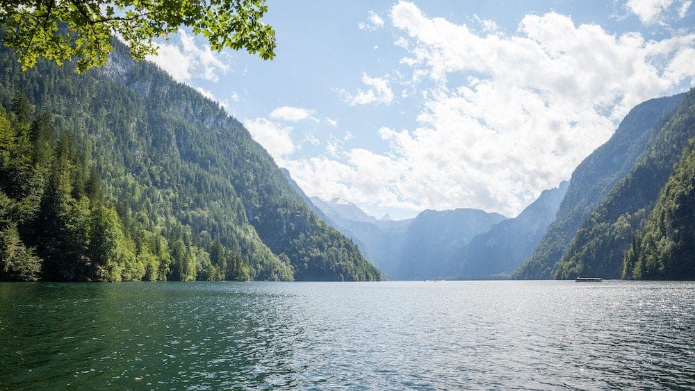 An image of the Koenigssee Berchtesgaden Bavaria Germany