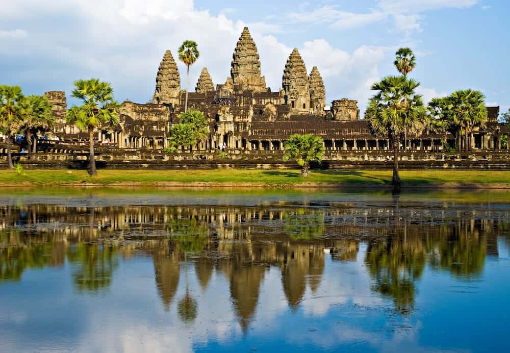 Angkor Wat Temple before sunset Siem Reap Cambodia.