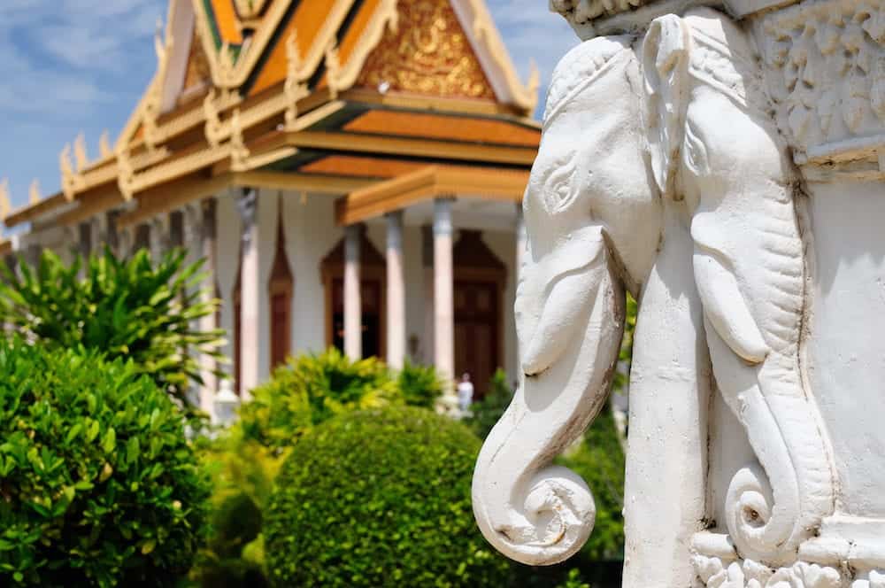 The Royal Palace in Phnom Penh Cambodia is a complex of buildings which serves as the royal residence of the king of Cambodia