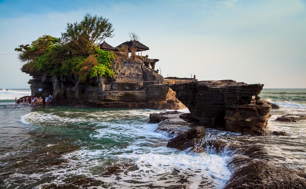 Temple in the sea( Pura tanah lot) Bali Indonesia