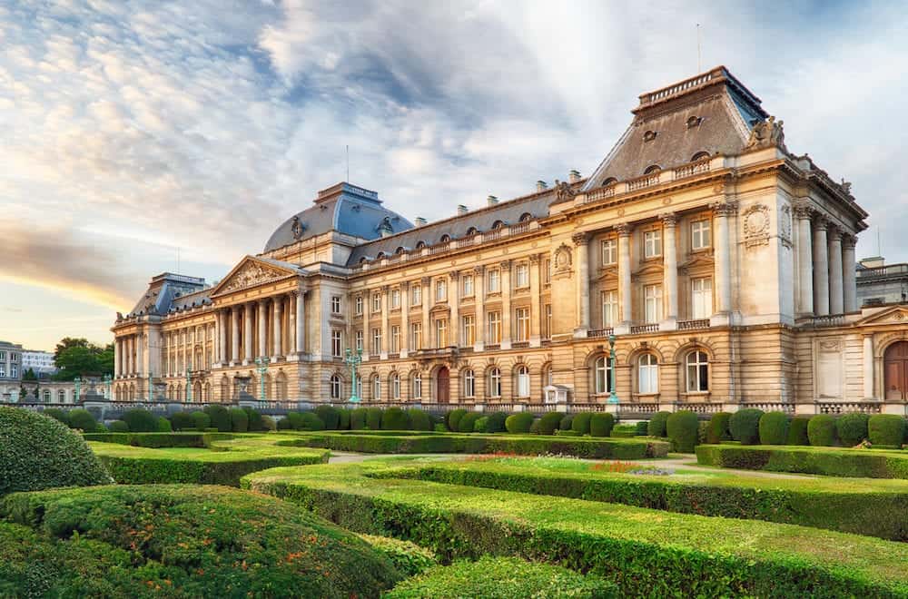 Royal Palace in Brussels in summer day Belgium