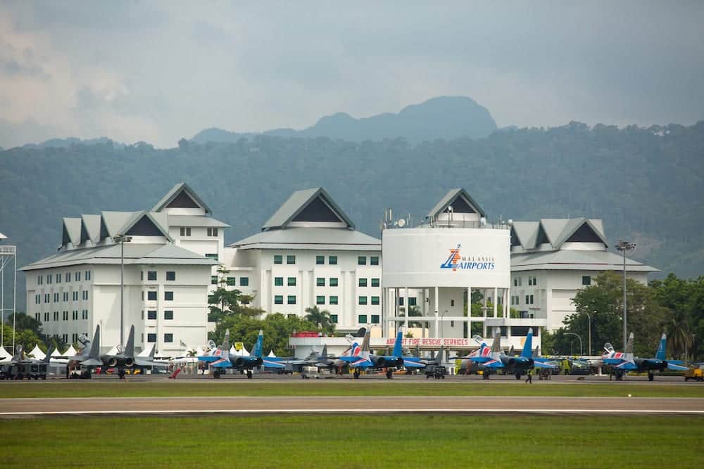 LANGKAWI, MALAYSIA - Malaysian Airports during on LIMA'13 - Langkawi International Maritime & Aerospace Exhibition in Langkawi, Malaysia.