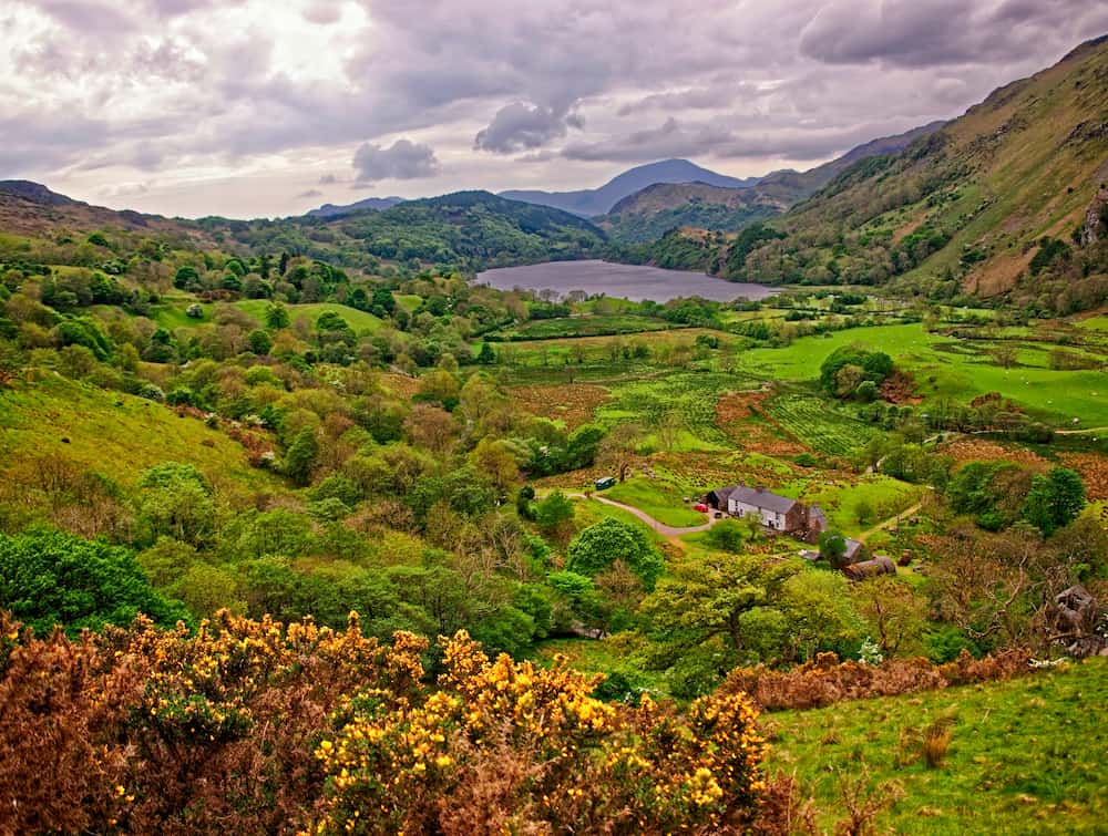 Beautiful nature in Snowdonia National Park, Wales.