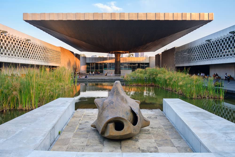 MEXICO CITY-: The National Museum of Anthropology at Chapultepec Park in Mexico City