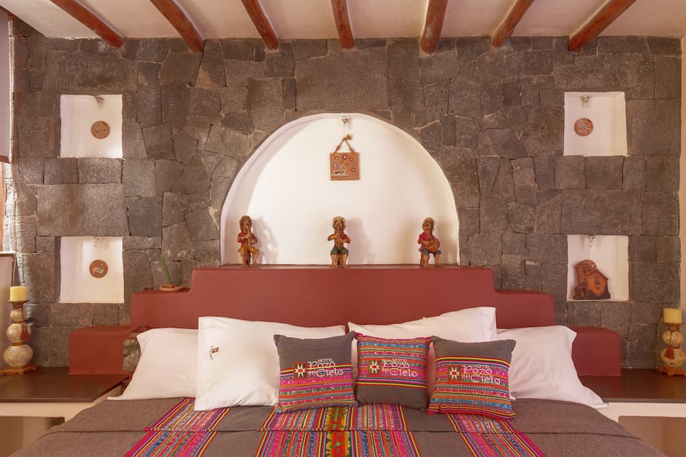 CHIVAY AREQUIPA PERU - Room interier in a traditional hotel in Chivay Arequipa Peru.