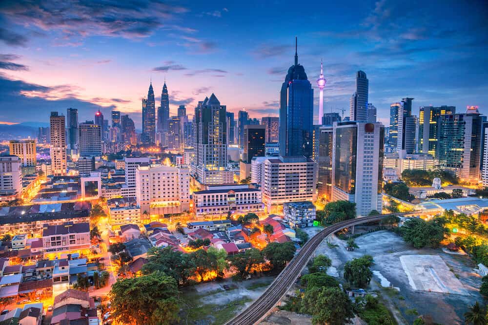 Kuala Lumpur. Aerial cityscape image of Kuala Lumpur, Malaysia during sunrise.