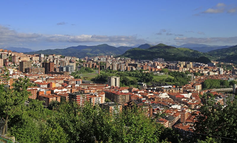 the cityscape of Bilbao - capital city of Basque country