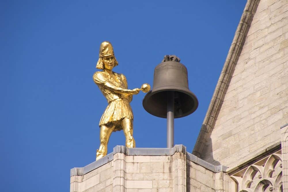 Beautiful bell on St. Peter's Church, Leuven, Belgium