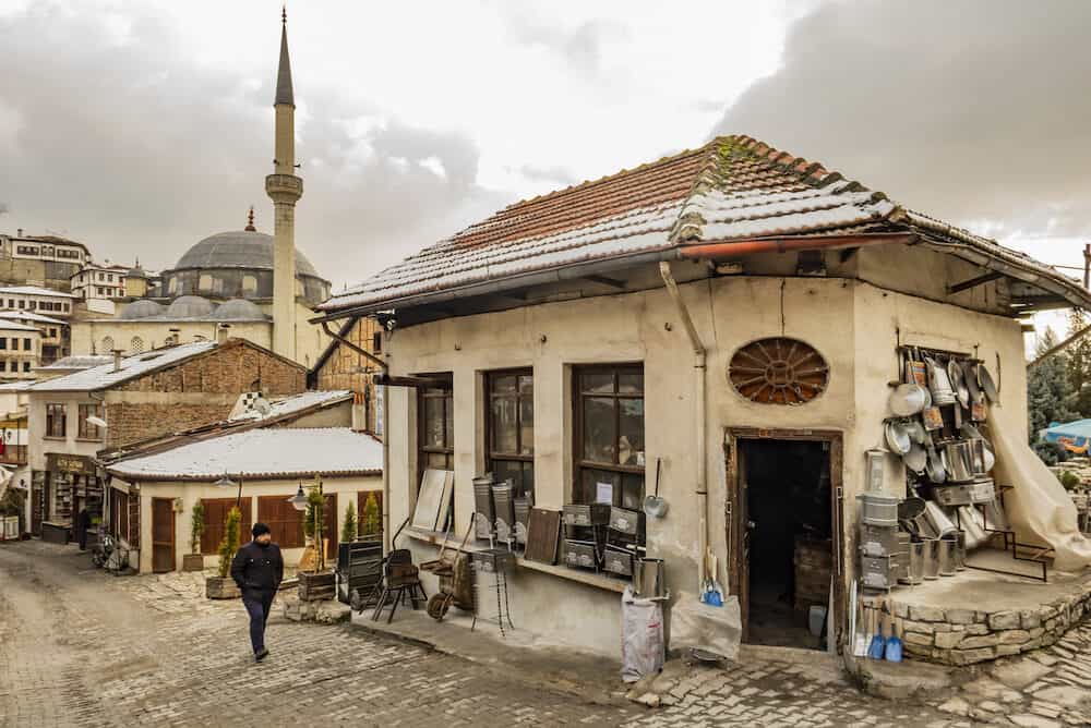 safranbolu,turkey-. town view with historical and old buildings in safranbolu.