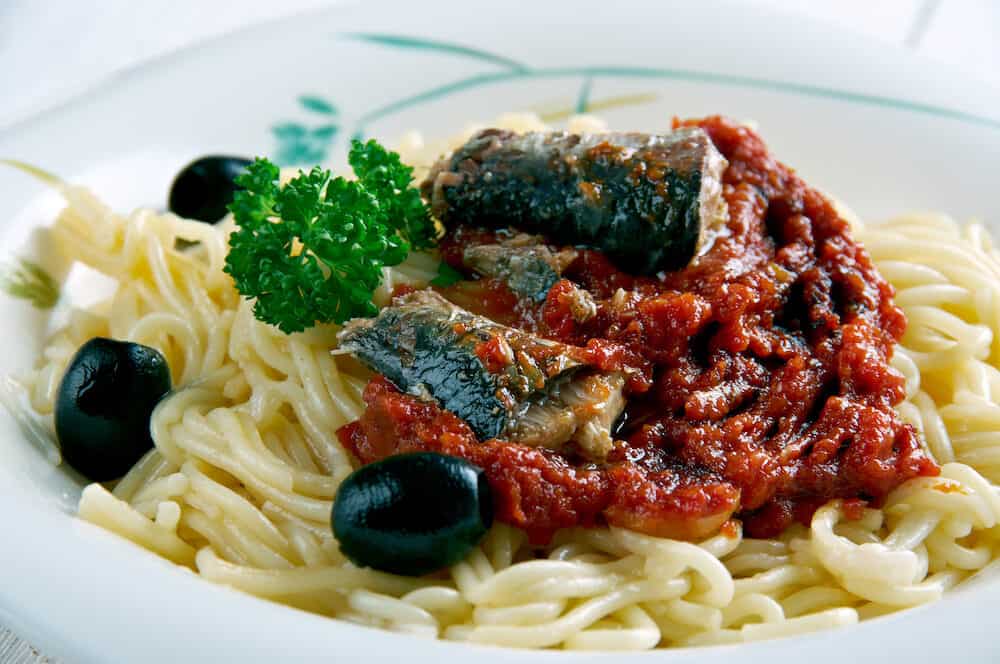 Pasta con le sarde - Sicilian dish of pasta with sardines