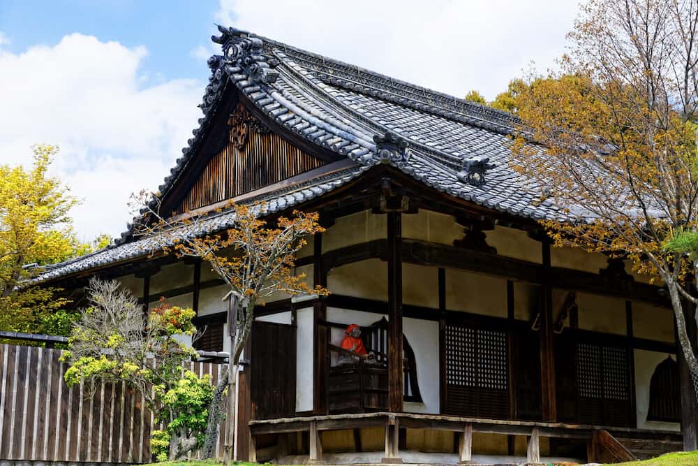 traditional wooden house, Japan at day