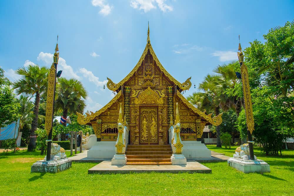 Sri Don Chai first temple in Pai district Thailand