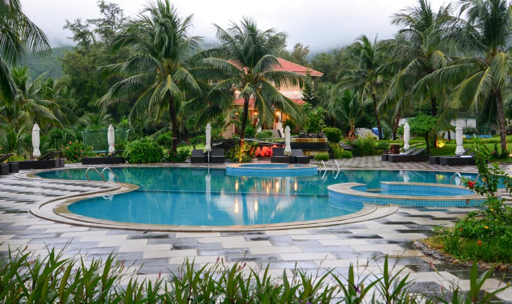Phuket Thailand - Swimming pool at the luxury villa Phuket Thailand.