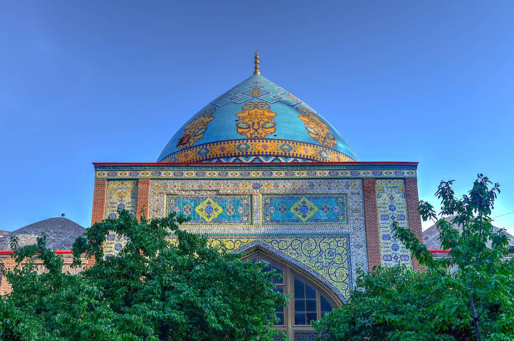 The Blue Mosque in Yerevan, Armenia. The Mosque established in 1765 and reconstructed between 1996 and 1999 by Islamic Republic of Iran