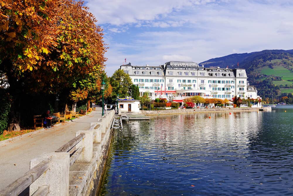 ZELL AM SEE, AUSTRIA - The Grand Hotel Zell am See is situated in Zell am See old town and Zell Lake. It is the administrative capital in the state of Salzburg, Austria