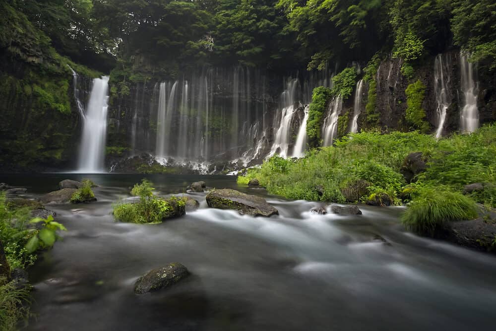 Shiraito Falls located in Fujinomiya, Shizuoka, Japan
