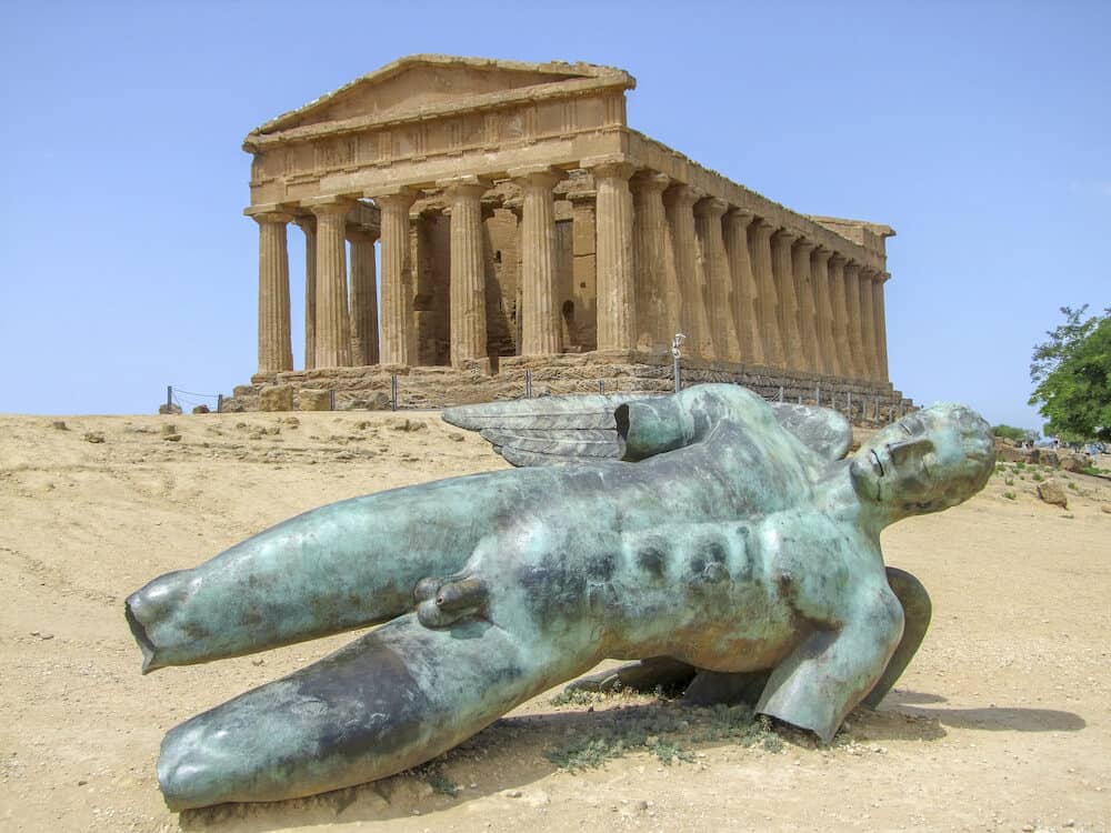 Temple of Concordia near a city named Agrigento located in Sicily, Italy