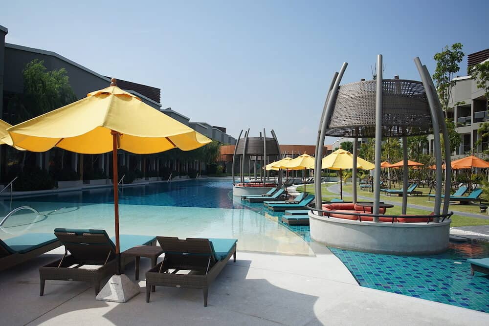 Hua Hin Thailand - View of swimming pool at Avani Hua Hin Resort in Thailand