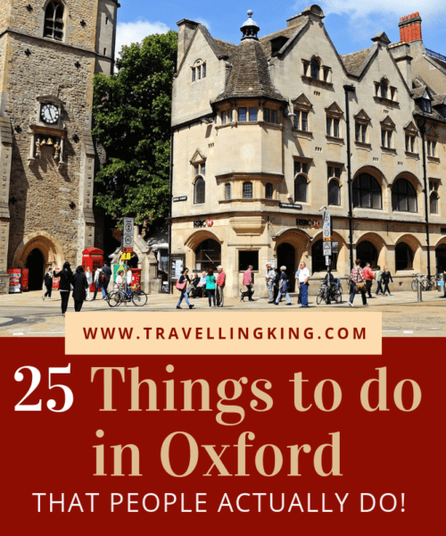 25 Things to do in Oxford - That People Actually Do !