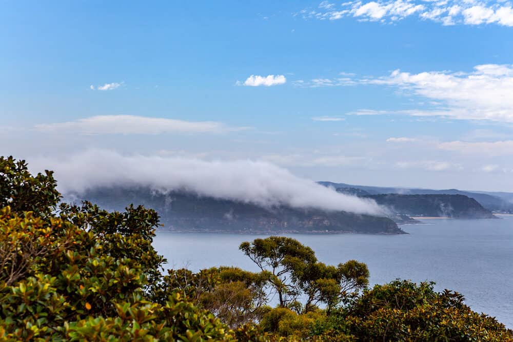 Coastal views near Sydney, Australia on a sunny day.