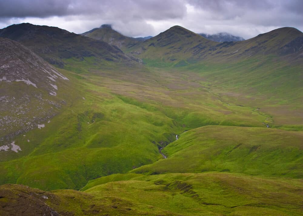 mountains in Connemara National Park in Ireland