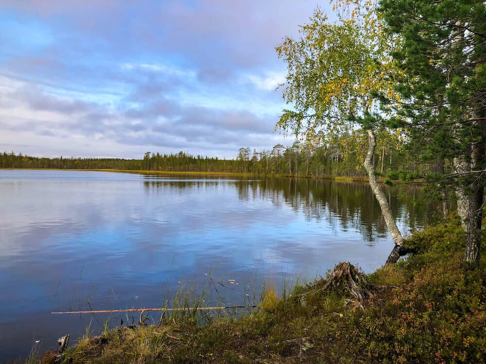 Lake in Finland Laplands