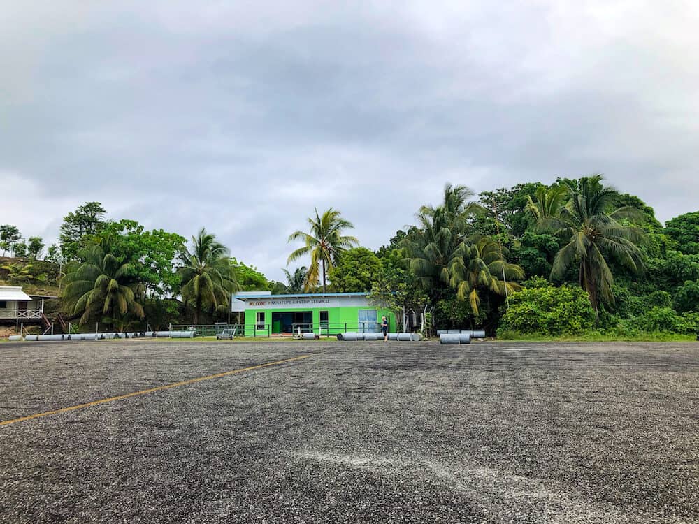 Nusa Tupe Airstrip near Gizo in the Solomon Islands