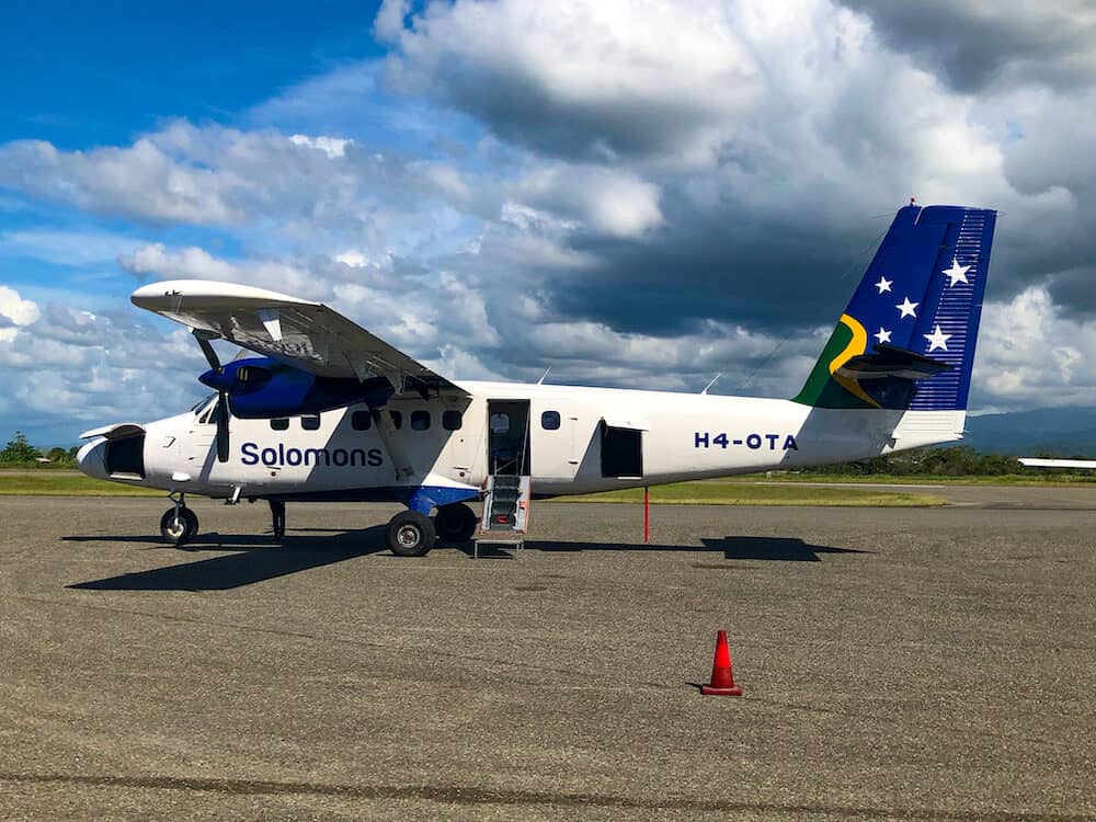 Small Plane for internal flights in Solomon Islands