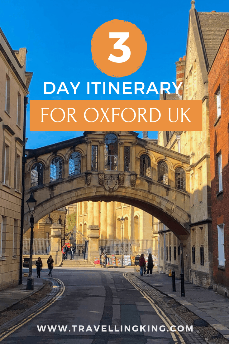 3-Day Itinerary for Oxford UK