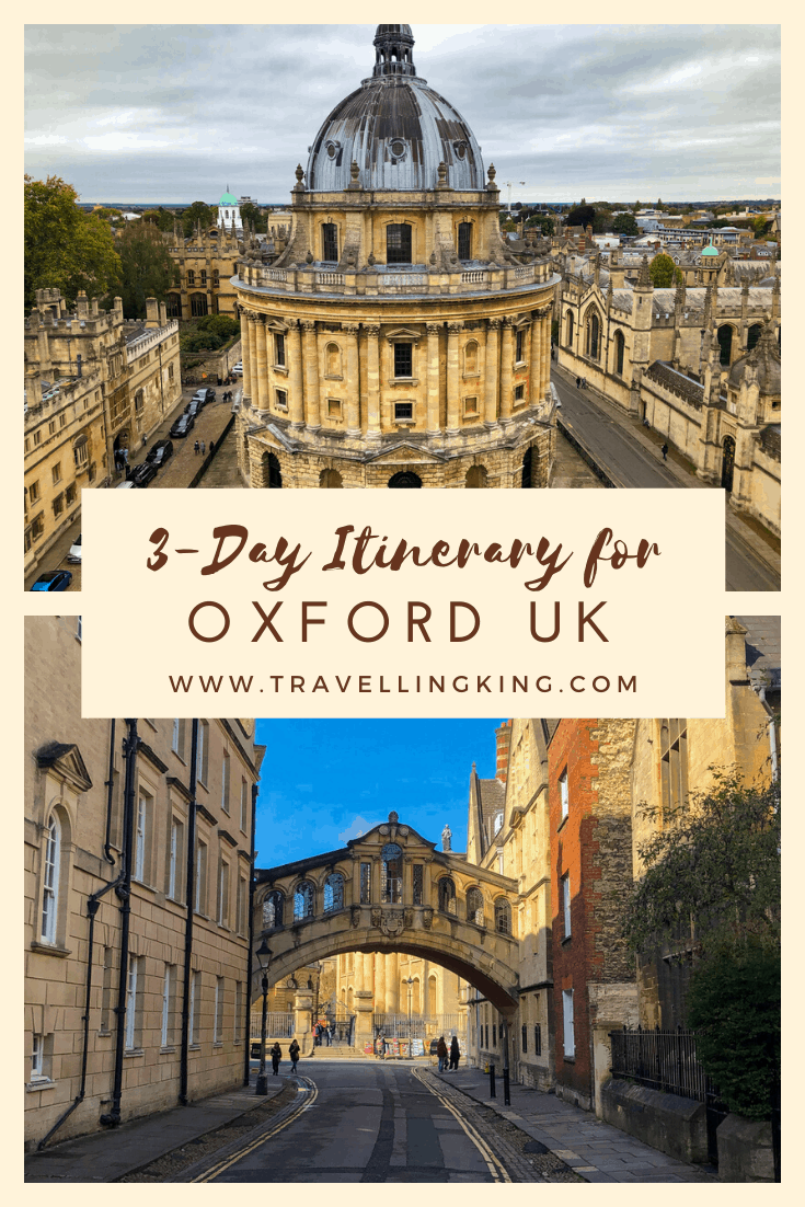 3-Day Itinerary for Oxford UK