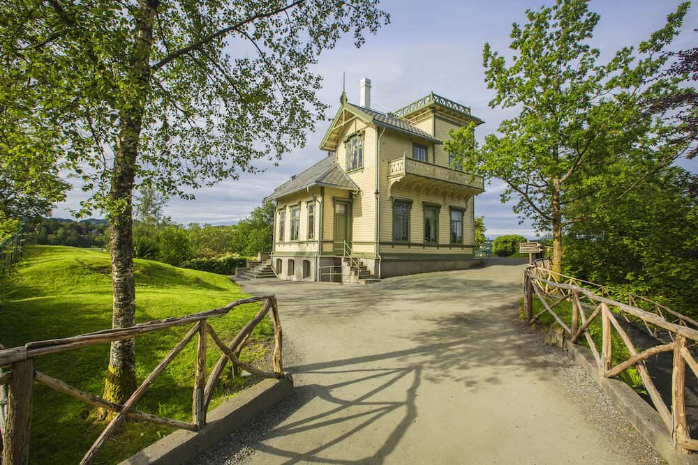 BERGEN, NORWAY - Troldhaugen house of the famous composer Edvard Grieg in Bergen Norway