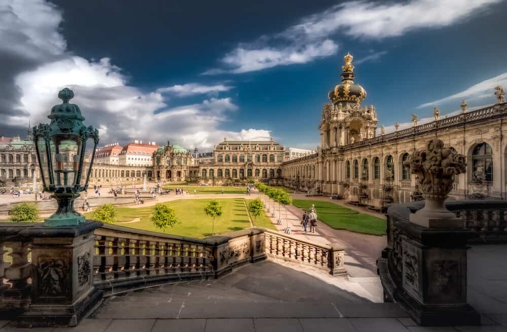 DRESDEN, GERMANY - Famous Zwinger palace (Der Dresdner Zwinger) Art Gallery of Dresden, Saxrony, Germany