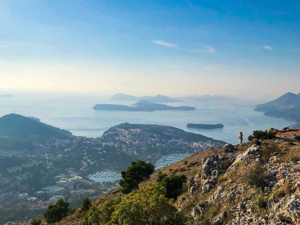 Mount Srd, a hill just behind Dubrovnik’s walled city