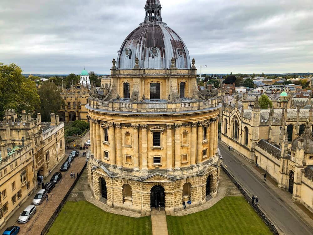 The Radcliffe Camera or simply “The Camera” is one of the most distinct buildings of Oxford University