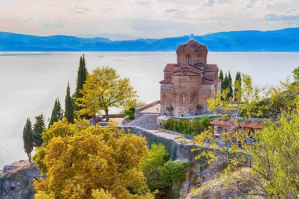 Sveti Jovan Kaneo Church on Lake Ohrid, Republic of Macedonia