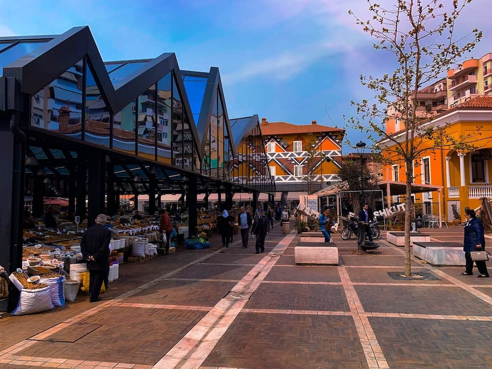Tirana, Albania - Renovated Pazar i Ri New Bazaar in the heart of Tirana.