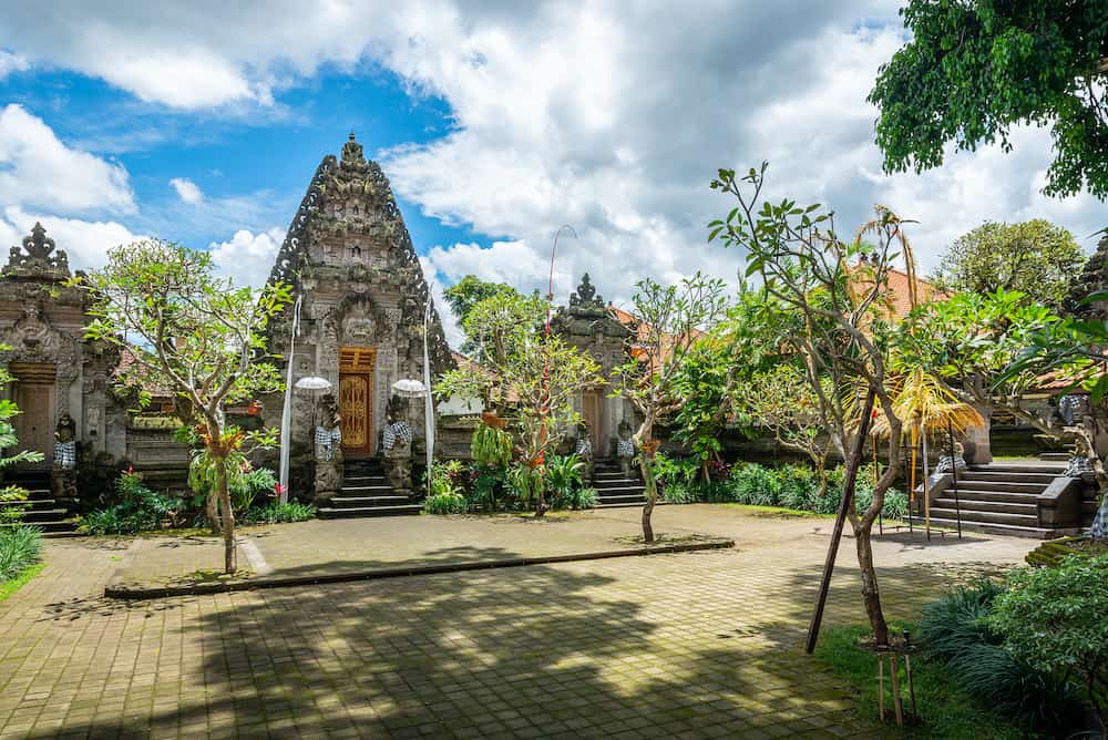 Puri Kantor temple in Ubud, Bali, Indonesia